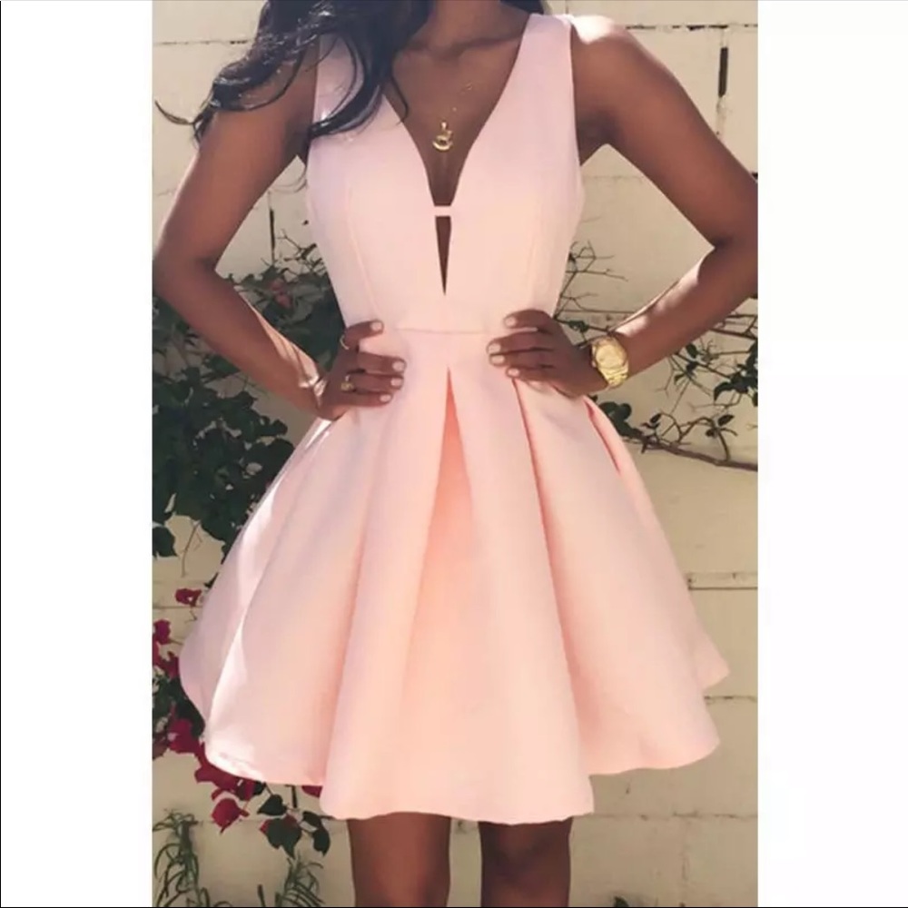 Sexy Candy Pink V Neck Dress sz.2